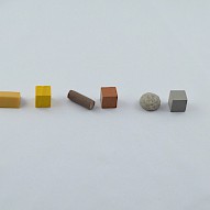 handmade resources next to original one from the game