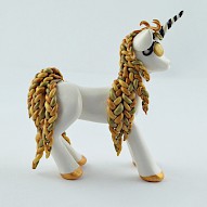 white-gold pony