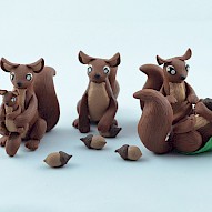 handmade squirrels