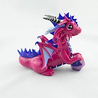 pink-blue dice dragon