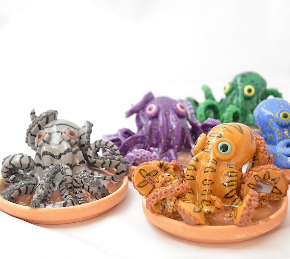 small clay octopus