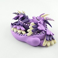 glow in the dark purple dragon couple