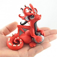 red dragon with marble