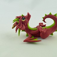 Red dragon figurine