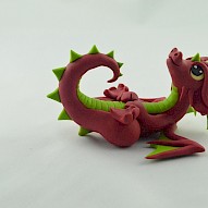 Red dragon figurine