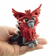 Red Griffin Figurine