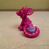 pink dragon figurine