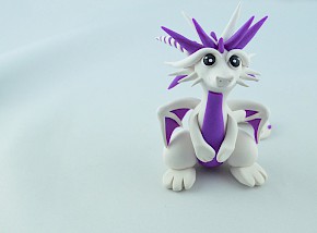 white and purple dragon