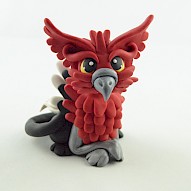 Red Griffin Figurine
